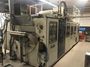 In-line линия с формовкой Illig RDM 70 KB и экструдером Battenfeld 120мм 1997 года
