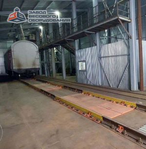 Железнодорожные вагонные весы ВТВ-С для потележечного взвешивания в динамике 60 тонн