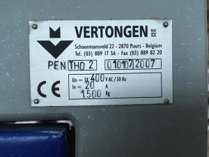 21-70-8050 VERTONGEN Фрезерный-шипорезный станок ()