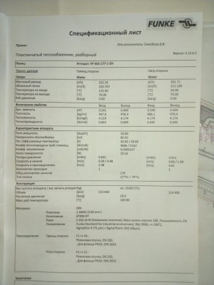 Теплообменник Funke FP-405-177, 10 Гкал/час