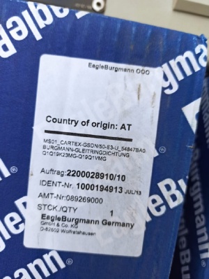 Уплотнение торц. Cartex-GSDN/50-E3-U EAGLE BURGMANN