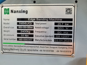 Кромкооблицовочный станок с прифуговкой Nanxing NB6JQFVKL