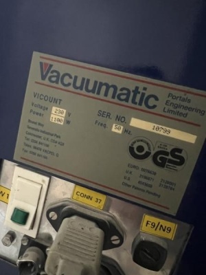 Машина счета бумаги Vacuumatic Vicount