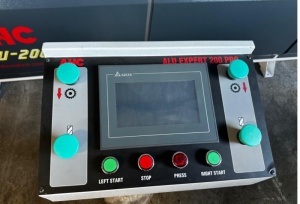 Усозарезной торцовочный двухпильно-сверлильный станок AHC Makina Alu200PRO