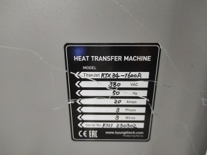 Каландровый Термопресс TitanJet RTX34-1600A (2023г.в)