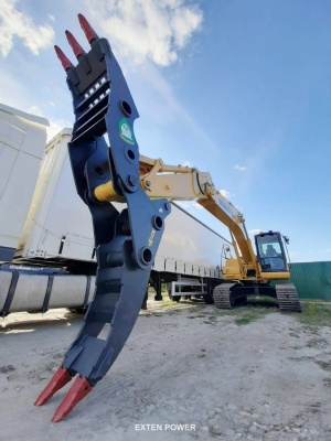 Захват для камней, леса на экскаватор Doosan DX225