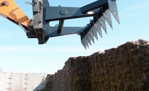 Грабли для силоса на телескопический погрузчик Manitou