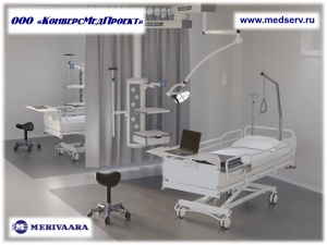 Светильники медицинские для процедур и малых операций Q-Flow 2, Merivaara, Финляндия – награда за дизайн