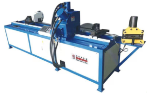 Автоматическая линия для производства стальных фланцев из уголка с ЧПУ (CNC angle steel flange production line)