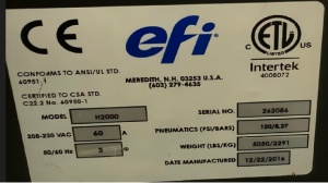 UF принтер EFI VUTEK H2000 Pro 6 COLOR