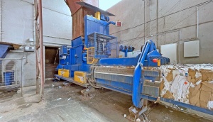 Тюково канальный пресс для прессования отходов бумаги и пластика Avermann AVOS 1410-45/80