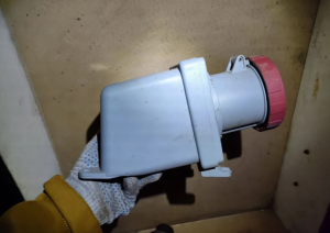 Розетка силовая 3125RS6W, 125A, 3P+E, IP67 6ч, ABB