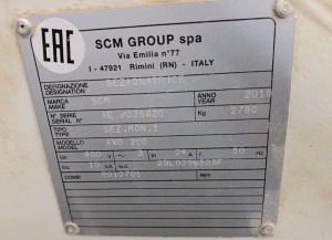 Раскроечный центр Casadei AXO 200, 2018 г