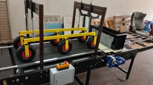 Автоматизированный станок для нанесения защитно-декоративного покрытия на фасадные термопанели (пенопласт)