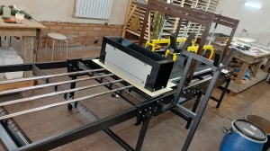 Автоматизированный станок для нанесения защитно-декоративного покрытия на фасадные термопанели (пенопласт)