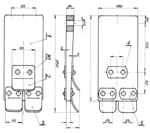 Бильная лопасть (HL) 220х100 пластик