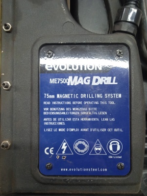 Магнитный сверлильный станок Evolution ME 7500