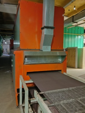 Газовая тоннельная печь, ширина конвейера 1 м