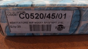 Переходник m/f m20х1.5/1/2