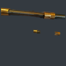 Пара винт гайка вертикального суппорта для токарно-карусельного станка мод. 1516Ф1 (винт две гайки)