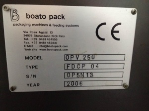 Фасовочная машина Boato Pack OPV 250 (Италия)