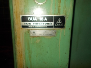 Круглошлифовальный BUA16A TOS HOSTIVAR