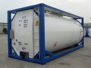 Танк-контейнер T11 для перевозки пищевых грузов.
