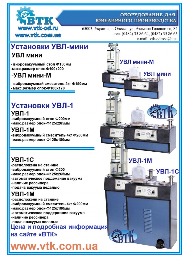 Установка для литья УВЛ-1C