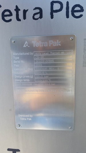 Теплообменник пластинчатый Tetra-Pak (Alfa-Laval) C8-SR.