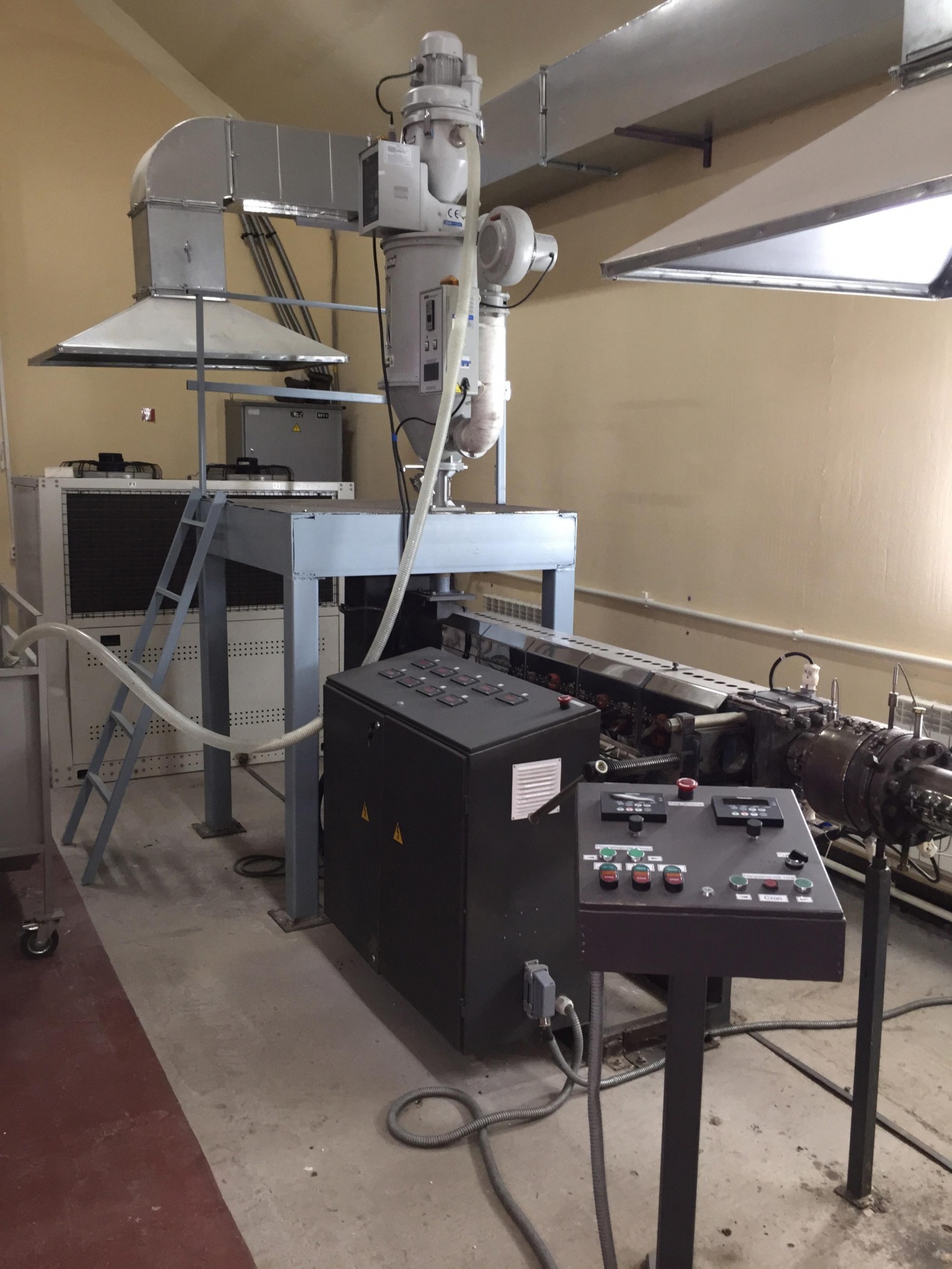 линию для производства труб из полипропилена PP-R диаметром от ? 20 до ...