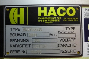Листогибочный пресс Haco Хако 500 тонн (серия из тяжелых прессов) HDSY 50500 BC 45 Graphical