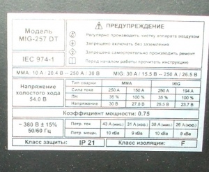 Сварочный полуавтомат барс Profi MIG 257DT (380 В). Аргонодуговая сварка