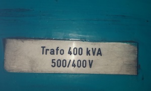 Трансформатор TRAFO 400 kVa 500/400 V