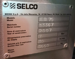 Раскроечный центр selco EB 75