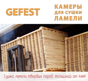 Энергоэффективные промышленные сушильные камеры GEFEST DKA+ для высококачественной сушки тонкой дубовой ламели