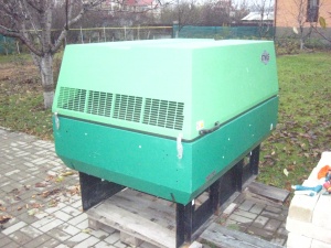 Передвижной дизельный компрессор Atmos PDP 35 (7 бар) Без шасси. Год выпуска – 2012г., в эксплуатации с 2013г. наработка 550 м/ч