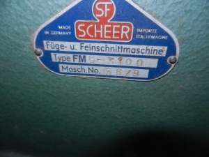 Scheer FM5 -3100 - фурнирная пила
