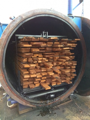Камера термической обработки (термомодификации) древесины