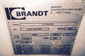 Кромкооблицовочный станок Brandt KDN 630 Optimat