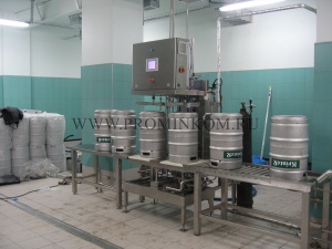Установка мойки, стерилизации и розлива пива, кваса в КЕГи, модель "КЕГ 35-MН"