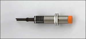 IGA2008-ABOA Датчик индуктивный IG0012, металлический цилиндрический M18, дистанция 8 мм двухпроводный, 20-250VAC/DC, кабель 2 м, Efector100