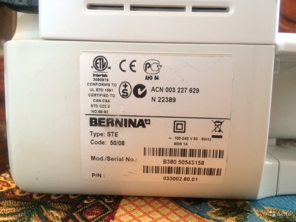 Швейную машину Bernina B 380