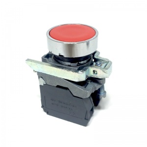 XB4BA42 Кнопка диаметром 22 мм, красная, без фиксации, с возвратом, 1НЗ, XB4-BA42