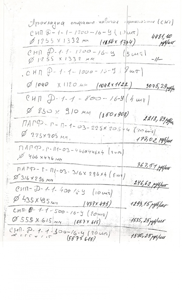 Прокладки спирально навитые термостойкие снп, пагф купить Б/У в ...
