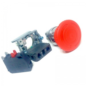 ZB4BS844 Грибовидная головка 40 мм для кнопки аварийного останова, красная, монтажное отверстие 22 мм, ZB4-BS844