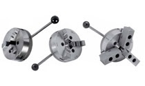 Tribloc ™ самоцентрирующиеся патроны с 3-мя челюстями одного шипа - регулировочная гайка с ручным управлением
