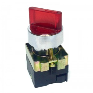 XB4 BK124M5 Переключатели красные с подсветкой, стандартная ручка, встроенный светодиод 230…240В 50/60Гц (ZB4BW0M45 + ZB4BK1243) XB4BK124M5
