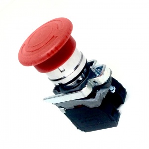XB4BS8444 Кнопки грибок, кнопка аварийной остановки с возвратом поворотом, 40 мм, 2НЗ, XB4-BS8444