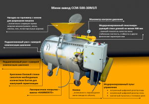 Оборудование для производства пенобетона CCM-500-30М1