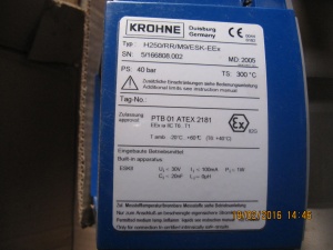 Счетчик- расходомер переменной зоны Krohne (H250/RR/M9)